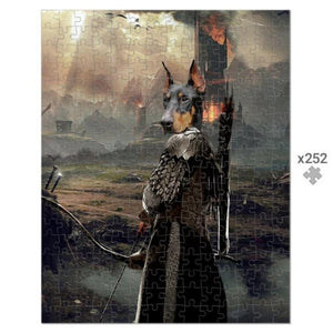 Legolas (Lord Of The Rings Inspired): Custom Pet Puzzle - Paw & Glory - Dog Portraits - Pet Portraits