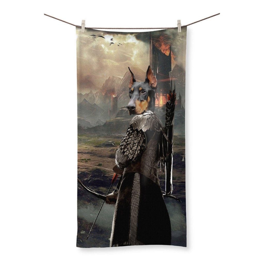 Legolas (Lord Of The Rings Inspired): Custom Pet Towel - Paw & Glory - Dog Portraits - Pet Portraits