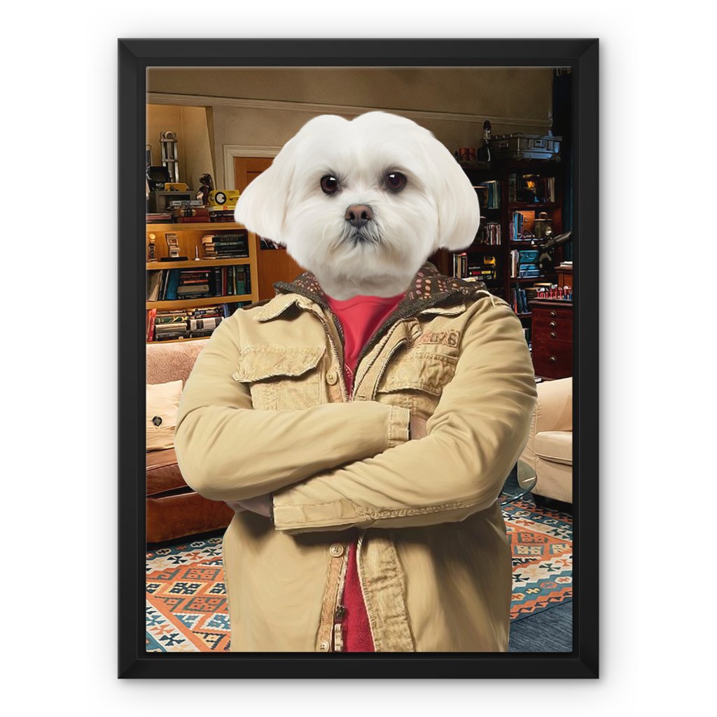 Leonard Hofstadter (Big Bang Theory): Custom Pet Canvas - Paw & Glory - #pet portraits# - #dog portraits# - #pet portraits uk#