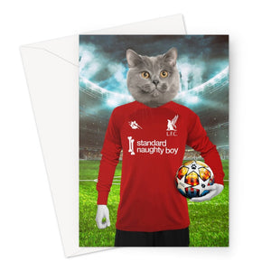 Liverpawl Football Club: Custom Pet Greeting Card - Paw & Glory - Dog Portraits - Pet Portraits