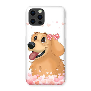 Love Bomb: Custom Cartoon One Pet Phone Case - Paw & Glory - Dog Portraits - Pet Portraits