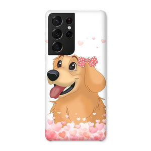 Love Bomb: Custom Cartoon One Pet Phone Case - Paw & Glory - Dog Portraits - Pet Portraits