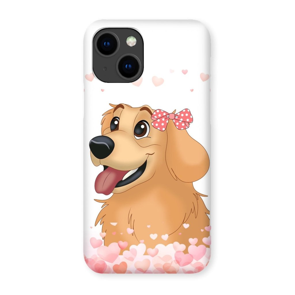 Love Bomb: Custom Cartoon One Pet Phone Case - Paw & Glory - Dog Portraits - Pet Portraits