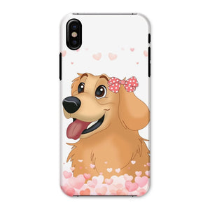 Love Bomb: Custom Cartoon One Pet Phone Case - Paw & Glory - Dog Portraits - Pet Portraits