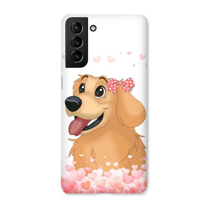 Love Bomb: Custom Cartoon One Pet Phone Case - Paw & Glory - Dog Portraits - Pet Portraits