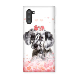 Love Bomb: Custom Minimalist One Pet Snap Phone Case - Paw & Glory - Dog Portraits - Pet Portraits