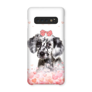 Love Bomb: Custom Minimalist One Pet Snap Phone Case - Paw & Glory - Dog Portraits - Pet Portraits