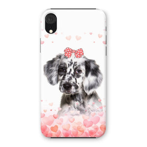 Love Bomb: Custom Minimalist One Pet Snap Phone Case - Paw & Glory - Dog Portraits - Pet Portraits