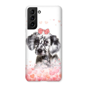 Love Bomb: Custom Minimalist One Pet Snap Phone Case - Paw & Glory - Dog Portraits - Pet Portraits