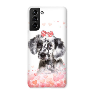 Love Bomb: Custom Minimalist One Pet Snap Phone Case - Paw & Glory - Dog Portraits - Pet Portraits