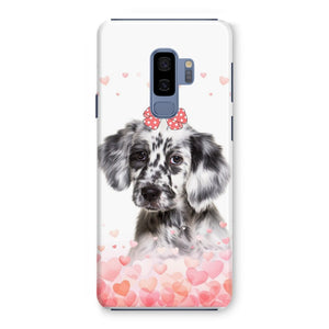 Love Bomb: Custom Minimalist One Pet Snap Phone Case - Paw & Glory - Dog Portraits - Pet Portraits