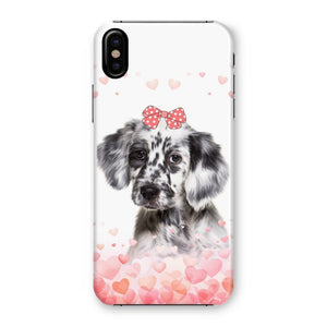 Love Bomb: Custom Minimalist One Pet Snap Phone Case - Paw & Glory - Dog Portraits - Pet Portraits