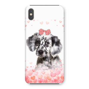 Love Bomb: Custom Minimalist One Pet Snap Phone Case - Paw & Glory - Dog Portraits - Pet Portraits