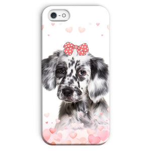 Love Bomb: Custom Minimalist One Pet Snap Phone Case - Paw & Glory - Dog Portraits - Pet Portraits