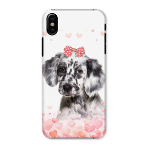 Love Bomb: Custom Minimalist One Pet Snap Phone Case - Paw & Glory - Dog Portraits - Pet Portraits