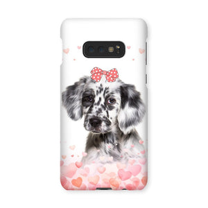 Love Bomb: Custom Minimalist One Pet Snap Phone Case - Paw & Glory - Dog Portraits - Pet Portraits