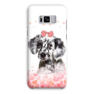 Love Bomb: Custom Minimalist One Pet Snap Phone Case - Paw & Glory - Dog Portraits - Pet Portraits