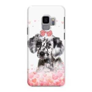 Love Bomb: Custom Minimalist One Pet Snap Phone Case - Paw & Glory - Dog Portraits - Pet Portraits