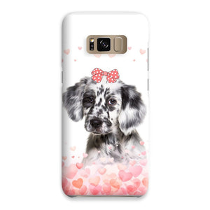 Love Bomb: Custom Minimalist One Pet Snap Phone Case - Paw & Glory - Dog Portraits - Pet Portraits