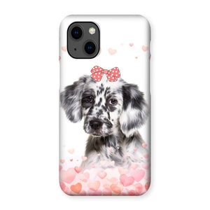 Love Bomb: Custom Minimalist One Pet Snap Phone Case - Paw & Glory - Dog Portraits - Pet Portraits