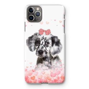 Love Bomb: Custom Minimalist One Pet Snap Phone Case - Paw & Glory - Dog Portraits - Pet Portraits