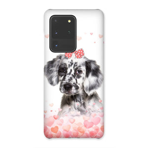 Love Bomb: Custom Minimalist One Pet Snap Phone Case - Paw & Glory - Dog Portraits - Pet Portraits