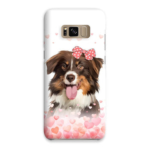 Love Bomb: Custom Modern One Pet Snap Phone Case - Paw & Glory - Dog Portraits - Pet Portraits