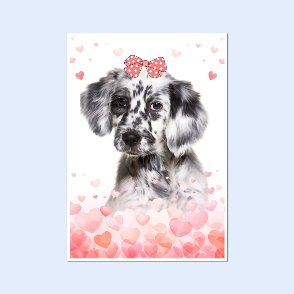 Love Bomb: Framed Pet Portrait - Paw & Glory - Dog Portraits - Pet Portraits