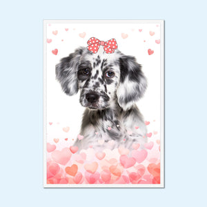 Love Bomb: Framed Pet Portrait - Paw & Glory - Dog Portraits - Pet Portraits