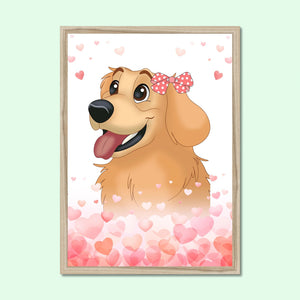 Love Bomb: Framed Pet Portrait - Paw & Glory - Dog Portraits - Pet Portraits