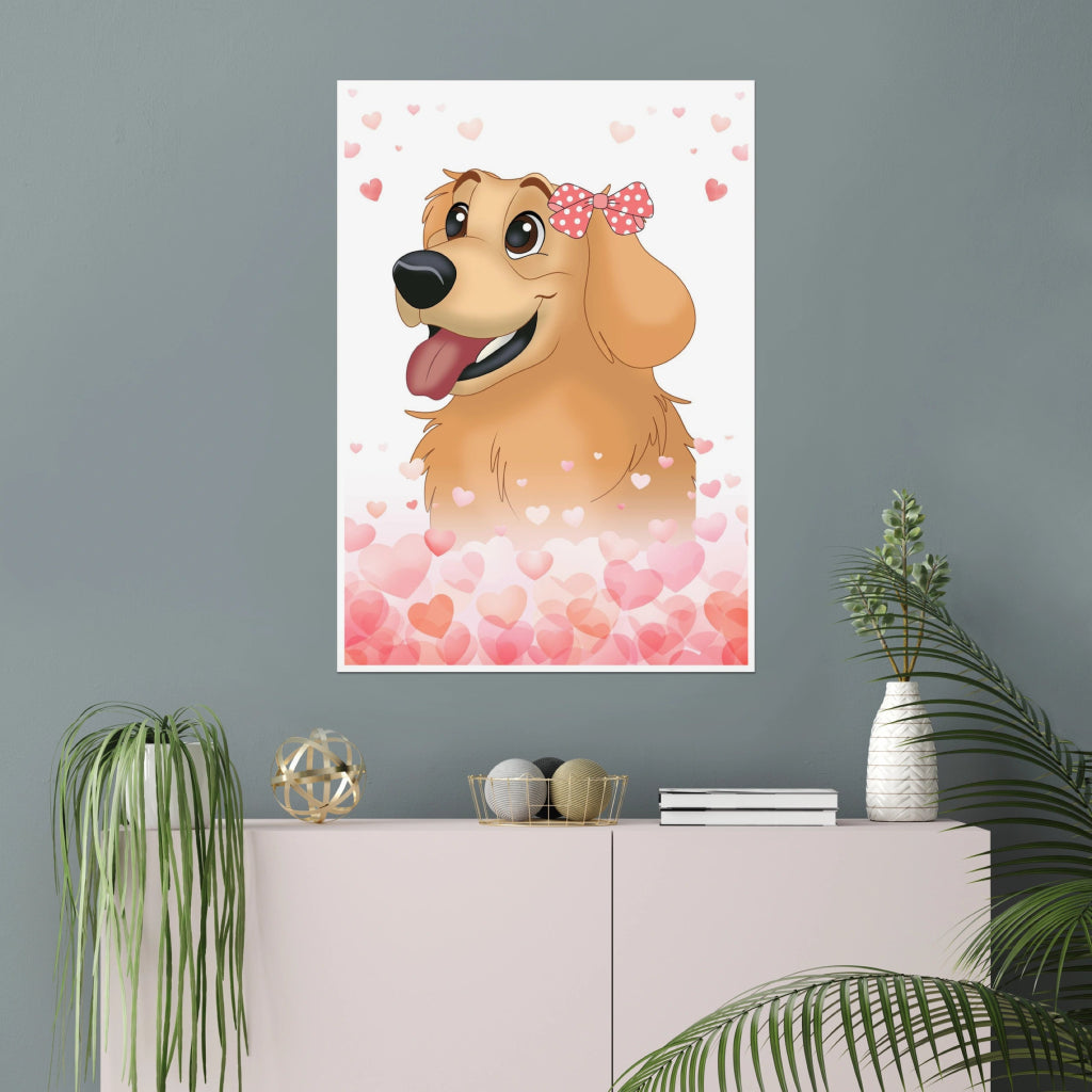 Love Bomb: Framed Pet Portrait - Paw & Glory - Dog Portraits - Pet Portraits