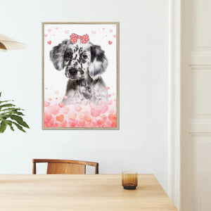 Love Bomb: Framed Pet Portrait - Paw & Glory - Dog Portraits - Pet Portraits