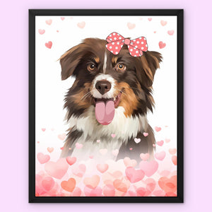 Love Bomb: Pet Canvas - Paw & Glory - Dog Portraits - Pet Portraits