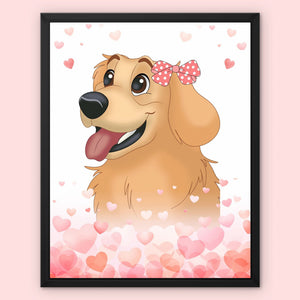 Love Bomb: Pet Canvas - Paw & Glory - Dog Portraits - Pet Portraits