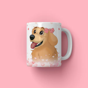 Love Bomb: Pet Coffee Mug - Paw & Glory - Dog Portraits - Pet Portraits