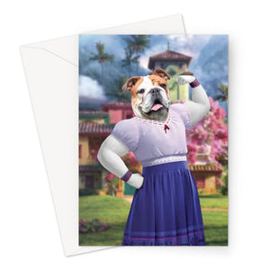 Luisa (Encanto Inspired): Custom Pet Greeting Card - Paw & Glory - Dog Portraits - Pet Portraits