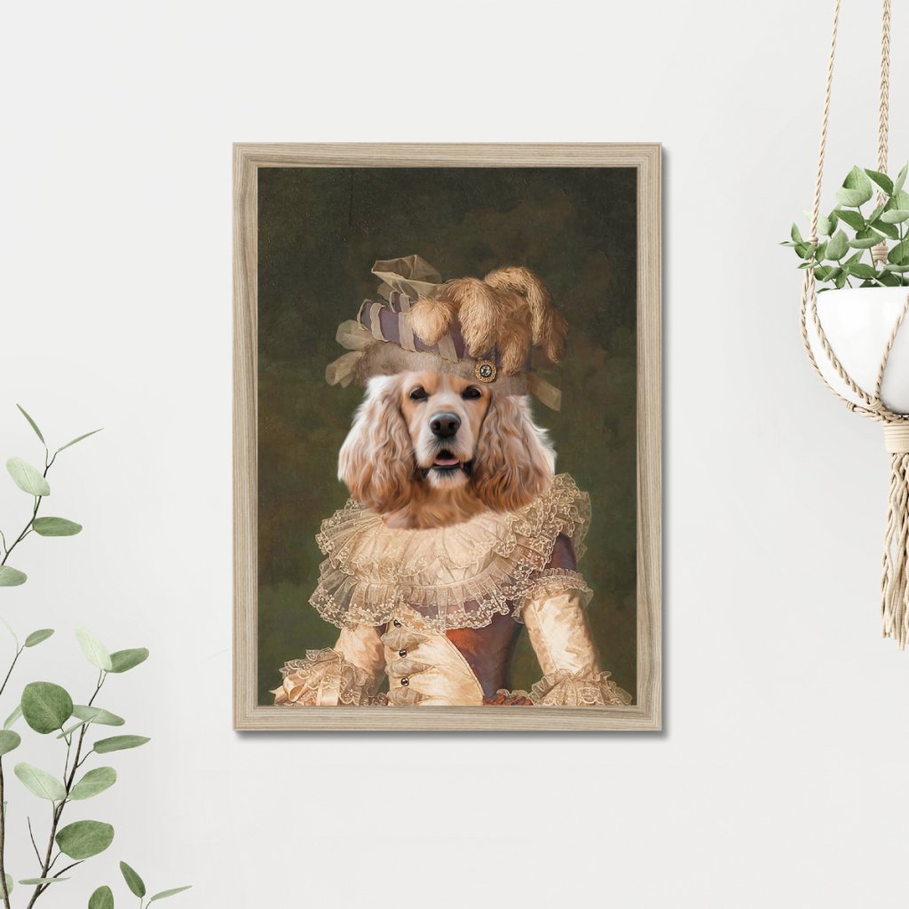 Marie Antoinette: Custom Pet Portrait - Paw & Glory - Dog Portraits - Pet Portraits