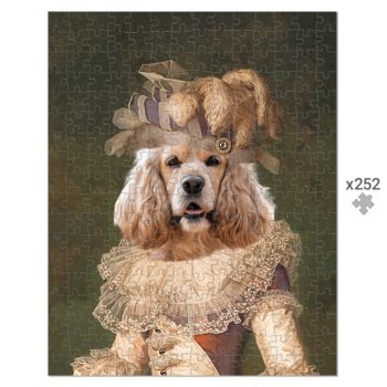 Marie Antoinette: Custom Pet Puzzle - Paw & Glory - Dog Portraits - Pet Portraits