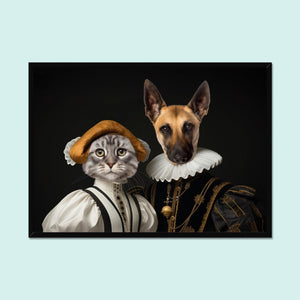 Marquess and Marchioness: Custom Pet Portrait - Paw & Glory - Dog Portraits - Pet Portraits