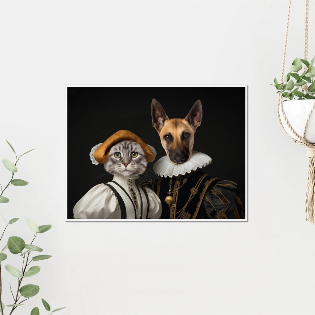 Marquess and Marchioness: Custom Pet Poster - Paw & Glory - Dog Portraits - Pet Portraits