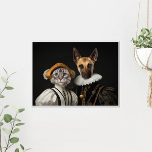 Marquess and Marchioness: Custom Pet Poster - Paw & Glory - Dog Portraits - Pet Portraits