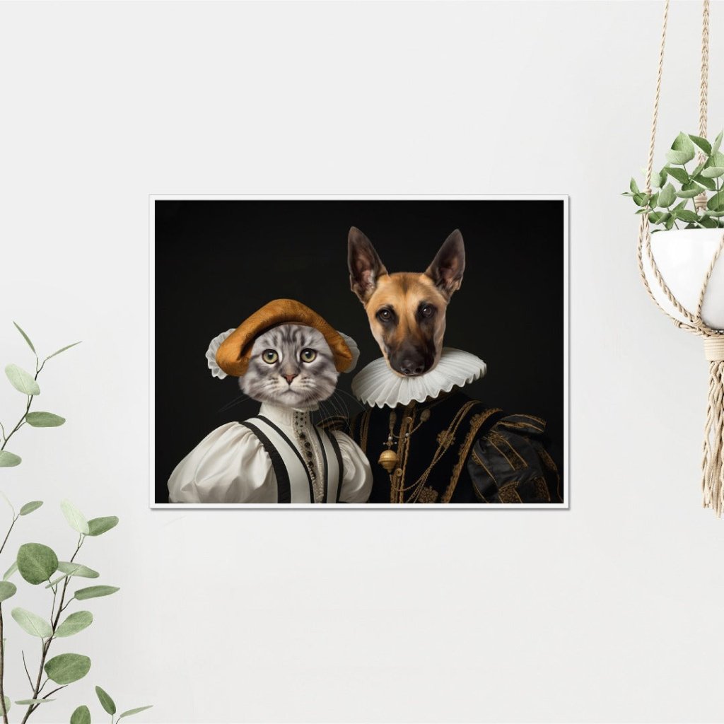 Marquess and Marchioness: Custom Pet Poster - Paw & Glory - #pet portraits# - #dog portraits# - #pet portraits uk#