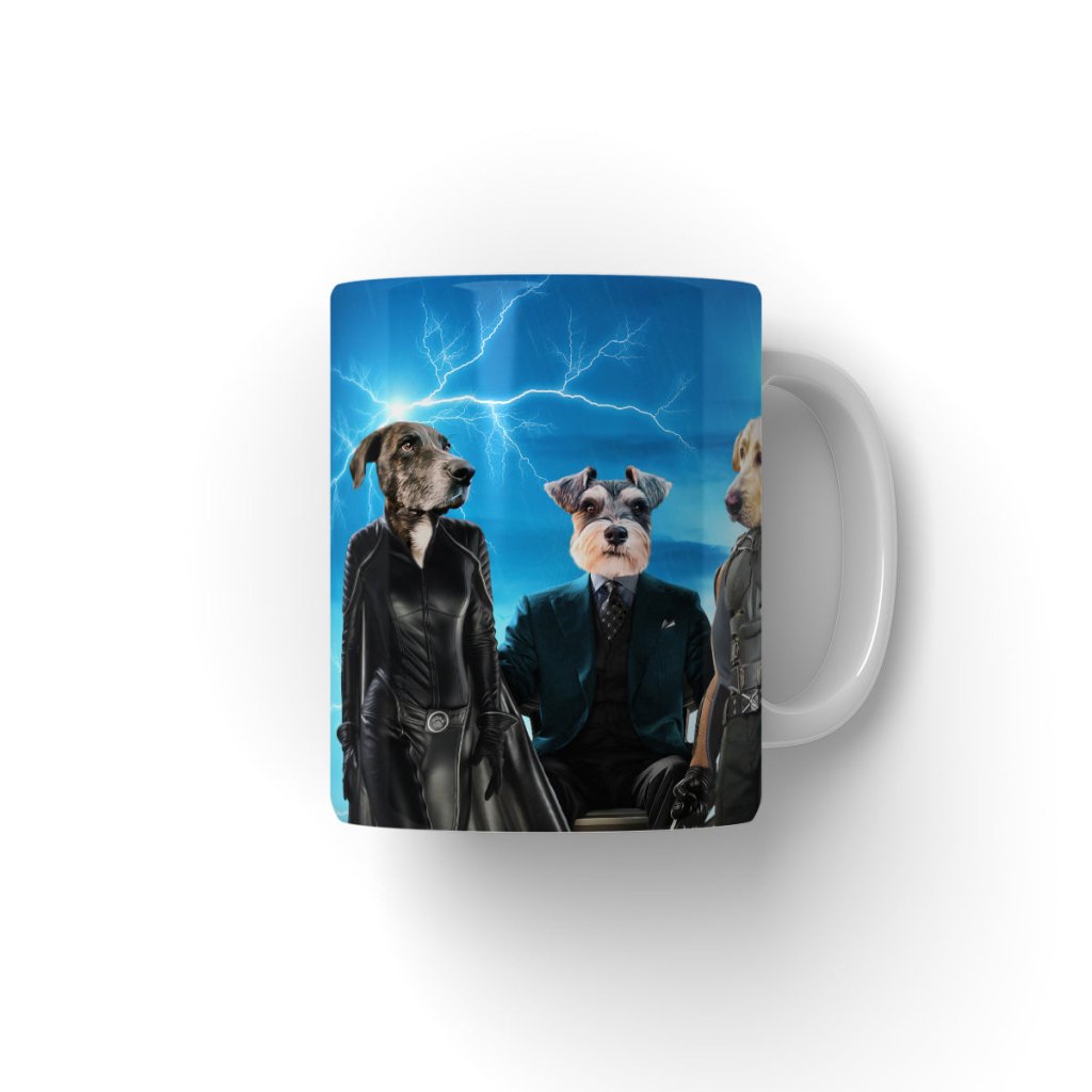 Marvellous Trio: Custom Pet Coffee Mug - Paw & Glory - Dog Portraits - Pet Portraits