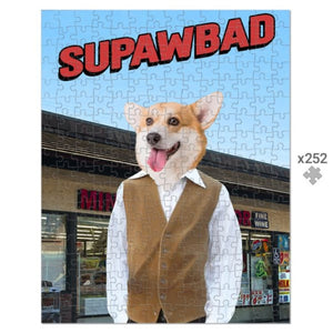 McLovin (Superbad Inspired): Custom Pet Puzzle - Paw & Glory - Dog Portraits - Pet Portraits