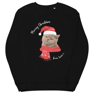 Meowy Christmas Custom Pet Sweatshirt - Paw & Glory - Dog Portraits - Pet Portraits