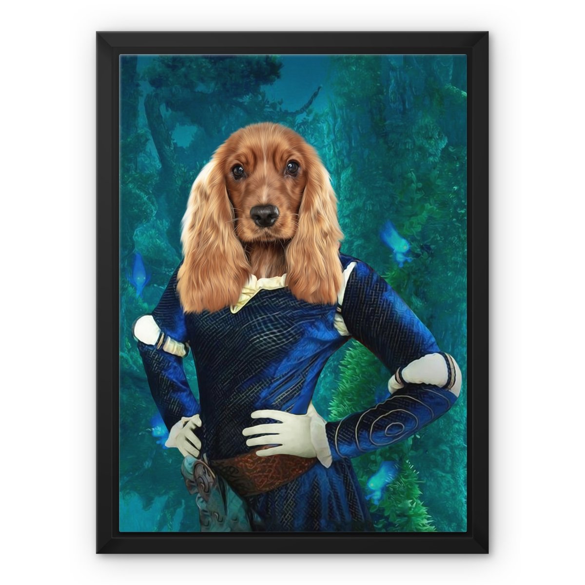 Merida (Brave Inspired): Custom Pet Canvas - Paw & Glory - Dog Portraits - Pet Portraits