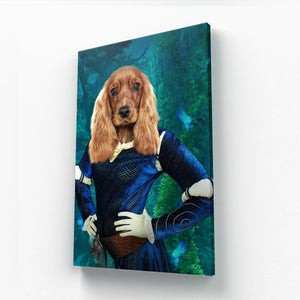 Merida (Brave Inspired): Custom Pet Canvas - Paw & Glory - Dog Portraits - Pet Portraits