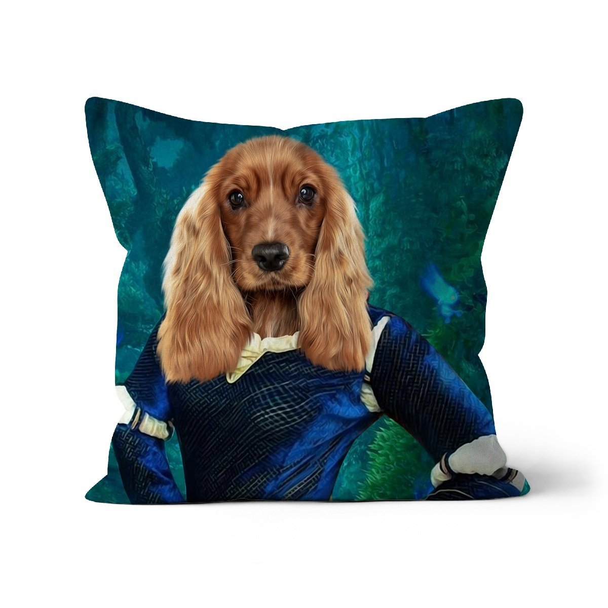 Merida (Brave Inspired): Custom Pet Pillow - Paw & Glory - Dog Portraits - Pet Portraits