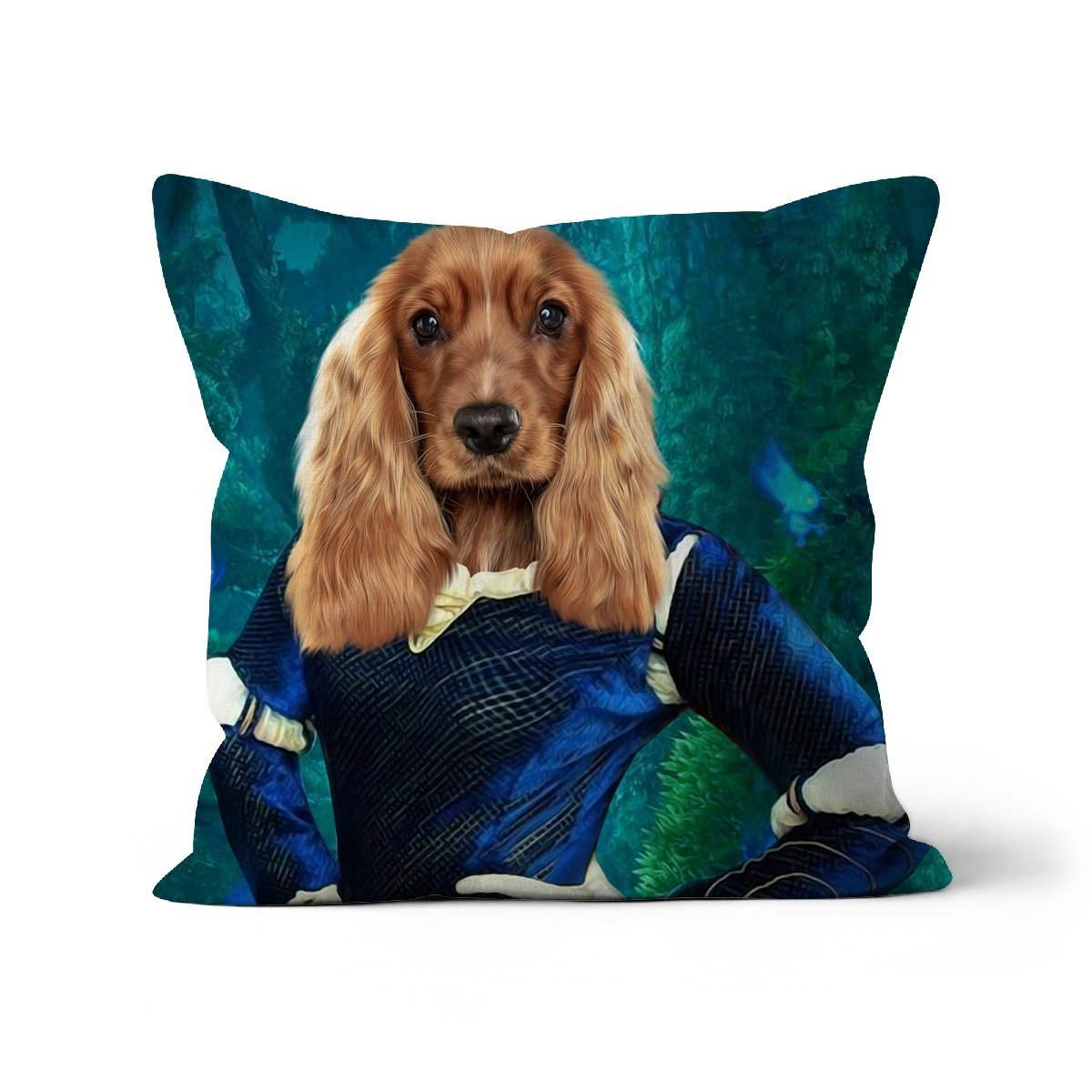 Merida (Brave Inspired): Custom Pet Pillow - Paw & Glory - Dog Portraits - Pet Portraits