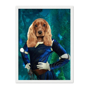 Merida (Brave Inspired): Custom Pet Portrait - Paw & Glory - Dog Portraits - Pet Portraits